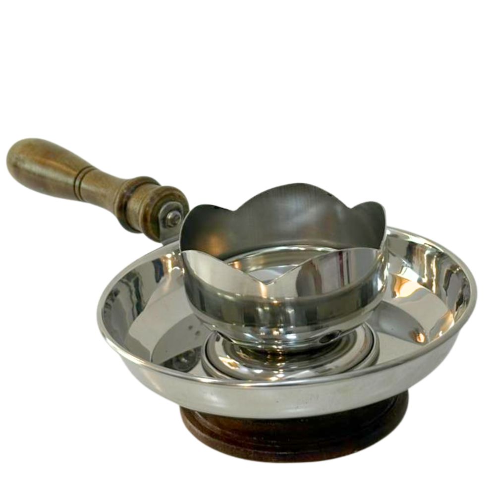 Bakhoor Burner Steel with Wooden Arm